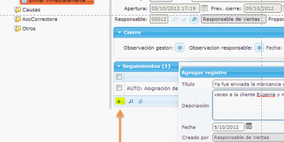 Illustrative image of task management and the possibility of adding follow-ups within a task in the eGAM BPM platform.