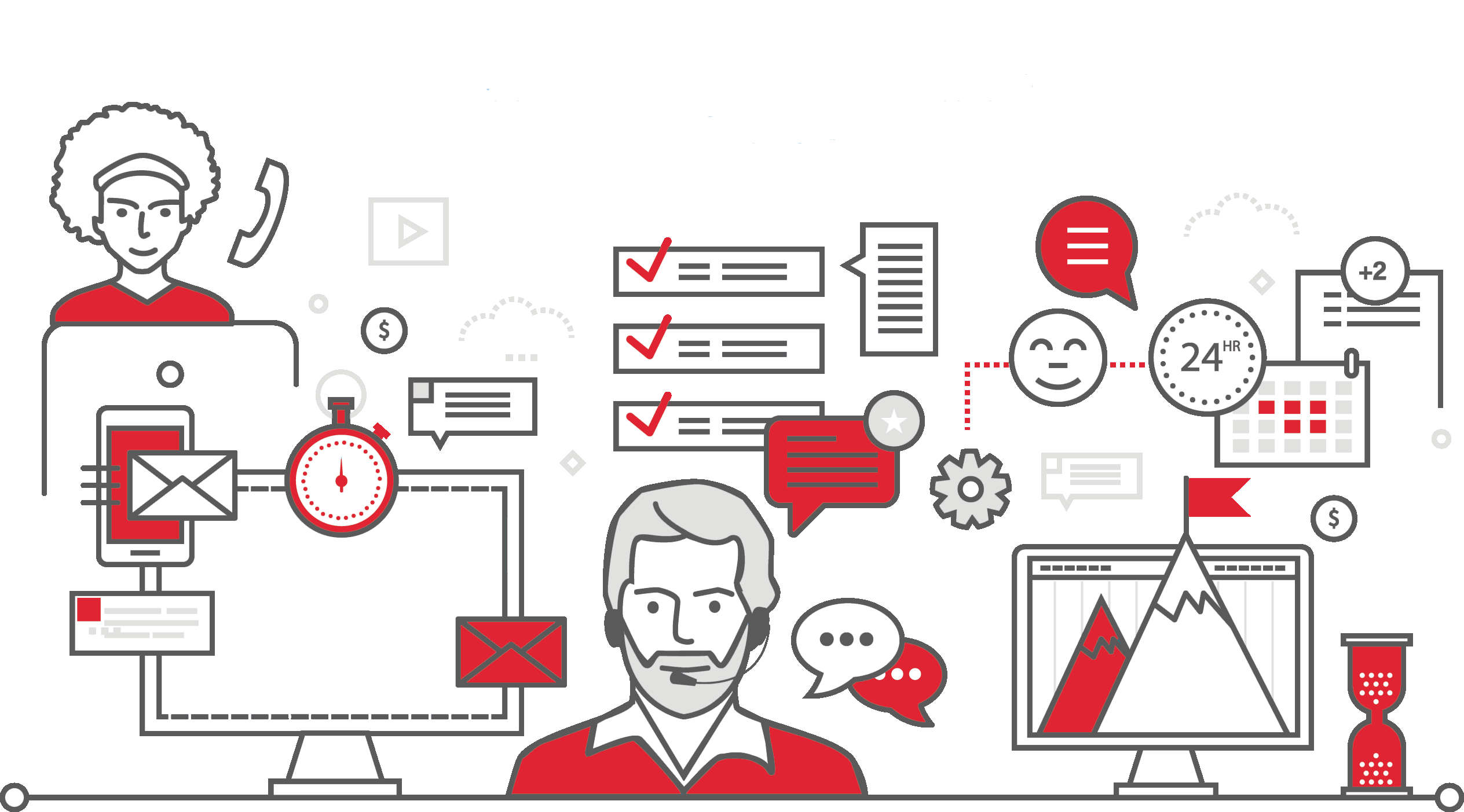 Representative cover of the 'help center' section of the eGAM website
