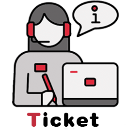 Icon representative of the ticketing service