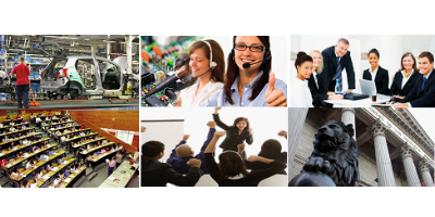 Representative image of some of the sectors where the eGAM platform can be applied.
