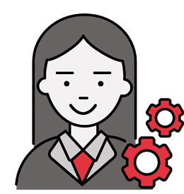 Icon representing the process management function