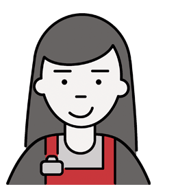 Icon representing the employee function of organizations