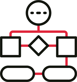Representative icon of a flowchart.