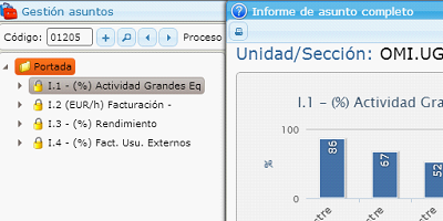 Example of a standard report within the eGAM BPM platform.