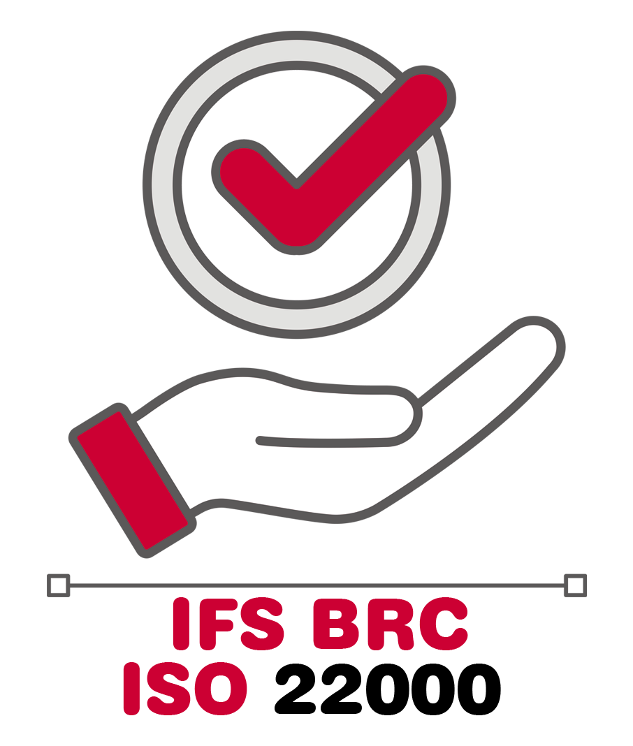 Representative logo for the digitalization options available on the eGAM platform for food safety standards (IFS, BRC, ISO 22000).