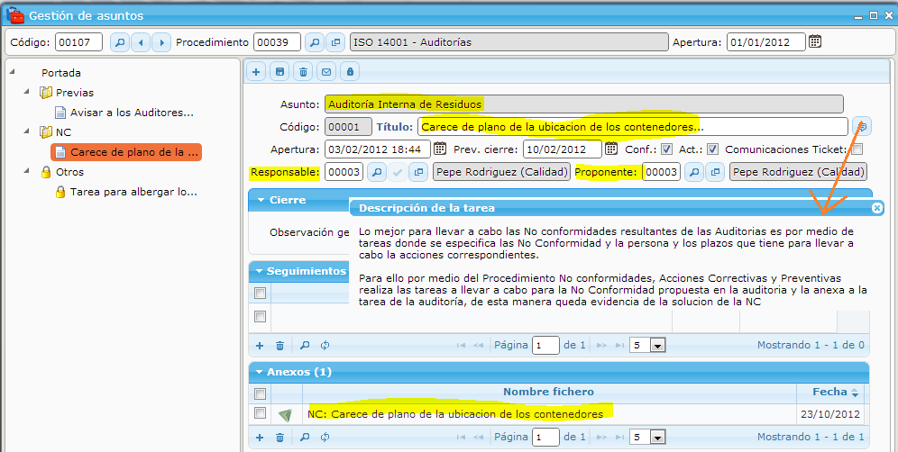 Digitalized process in the eGAM BPM platform for the management of audits from planning to execution.