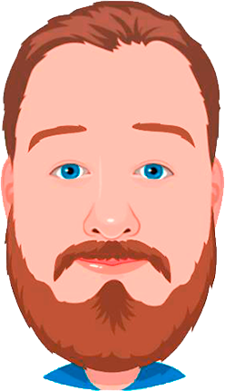Caricatured image of our partner Juan Miguel Navarro